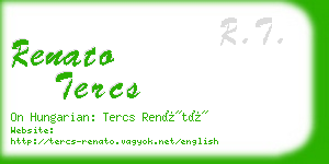 renato tercs business card